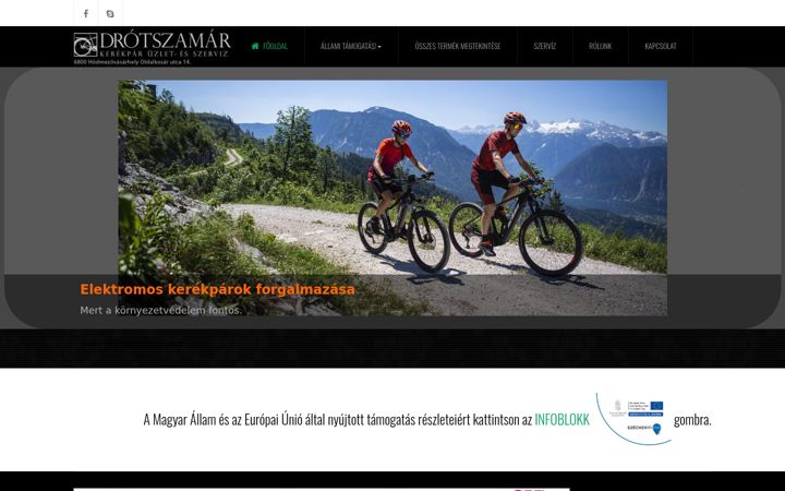 Screenshot von dbike.hu