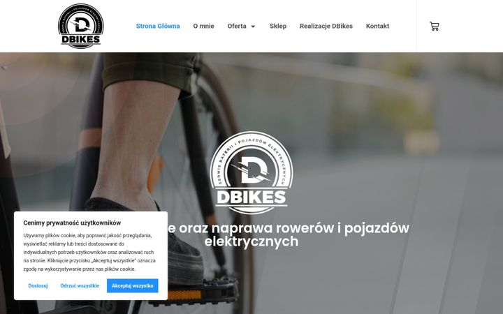 Screenshot of dbikes.pl