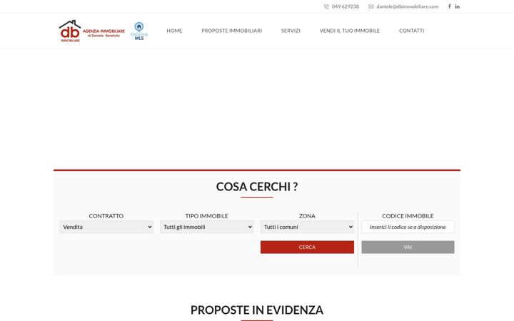 Screenshot of dbimmobiliare.com