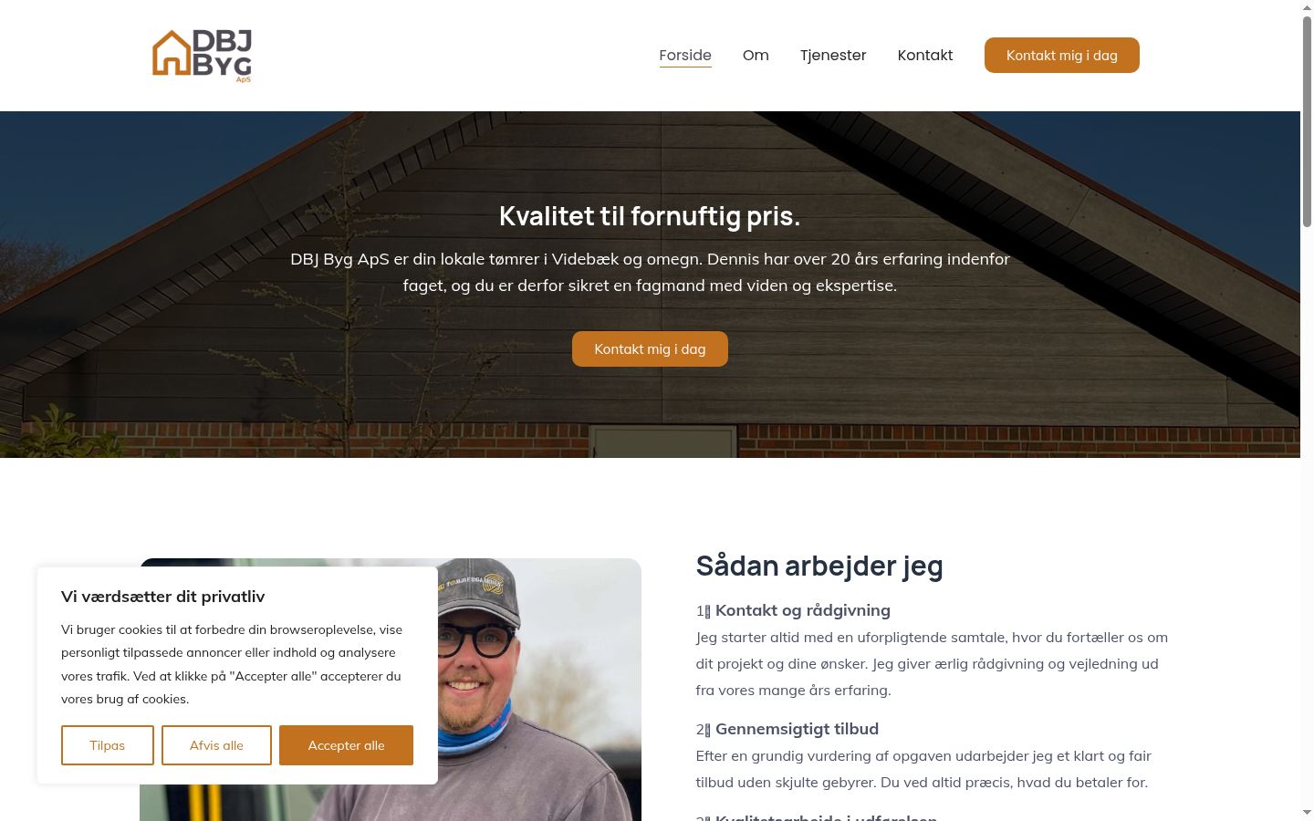 Screenshot van de toestemmingsbanner zoals getoond vóór enige interactie