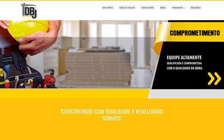 Екранна снимка на dbjconstrucoes.com.br