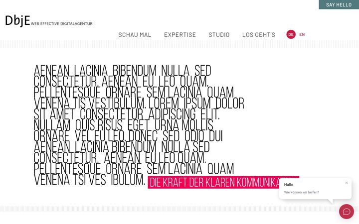 Screenshot of dbje.de
