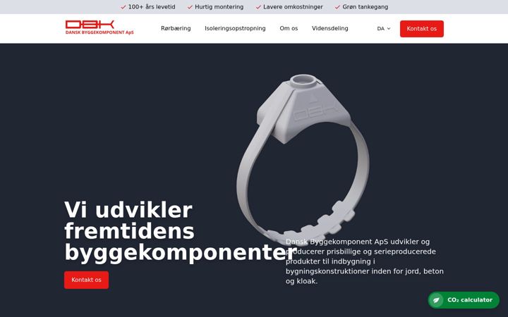 Screenshot of dbk-aps.dk