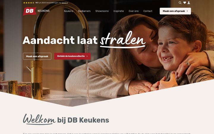 Screenshot di dbkeukens.nl