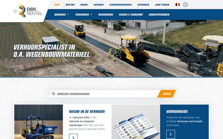 Screenshot of dbkrental.be