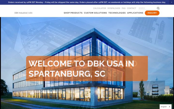 Screenshot of dbkusa.com