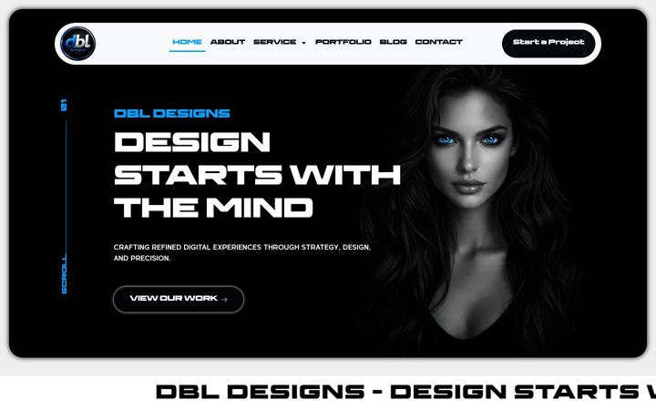 Screenshot of dbl-designs.co.uk
