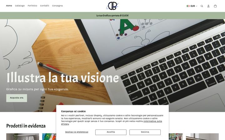 Screenshot of dblabgrafica.it