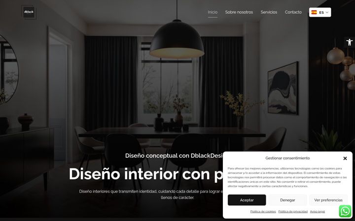 Screenshot of dblackdesign.net