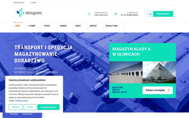 Screenshot του dblogistic.pl