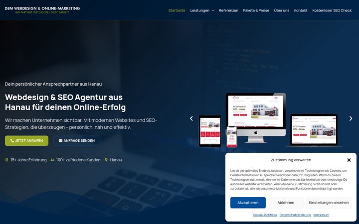 Screenshot of dbm-marketing.de