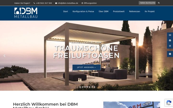 Screenshot of dbm-metallbau.de