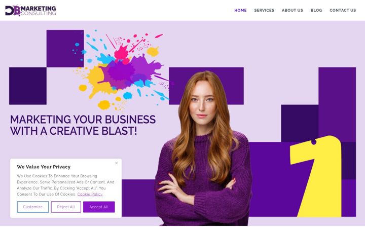 Screenshot of dbmarketingc.com