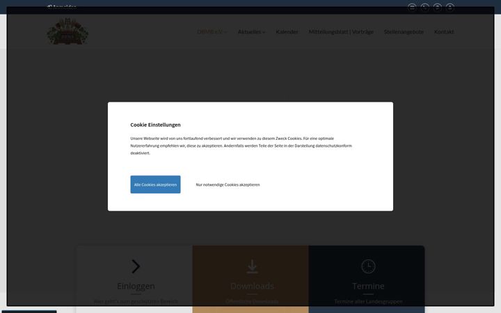 Screenshot of dbmb.de
