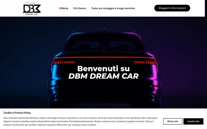 Screenshot of dbmdreamcar.com