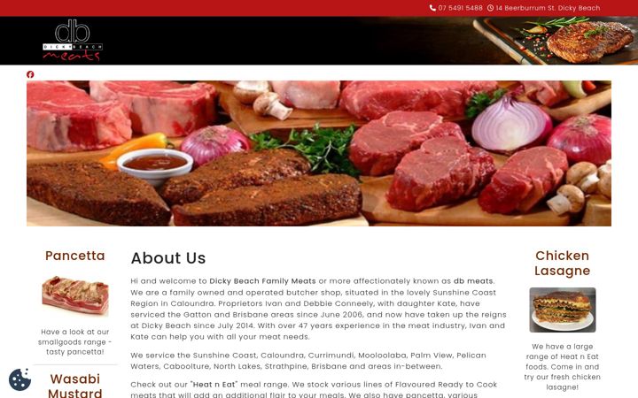 Zrzut ekranu dbmeats.com.au