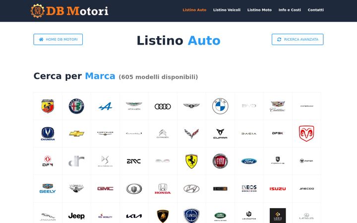 Screenshot of dbmotori.it