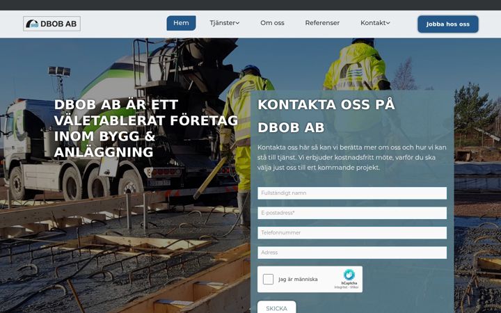 Skærmbillede af dbob.se
