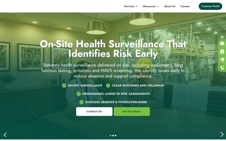 Screenshot of dbocchealth.com