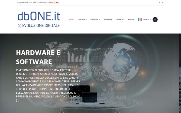 Screenshot of dbone.it