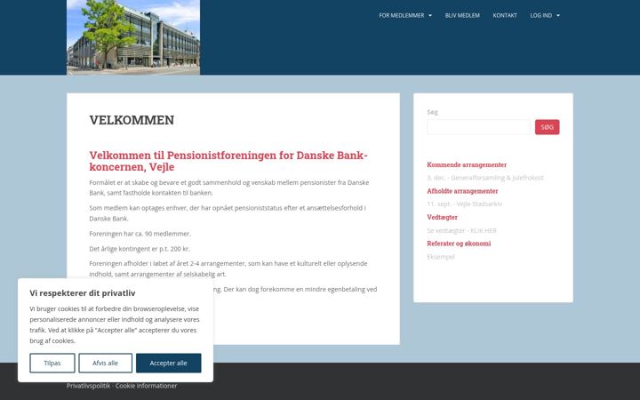Screenshot of dbpensionistvejle.dk