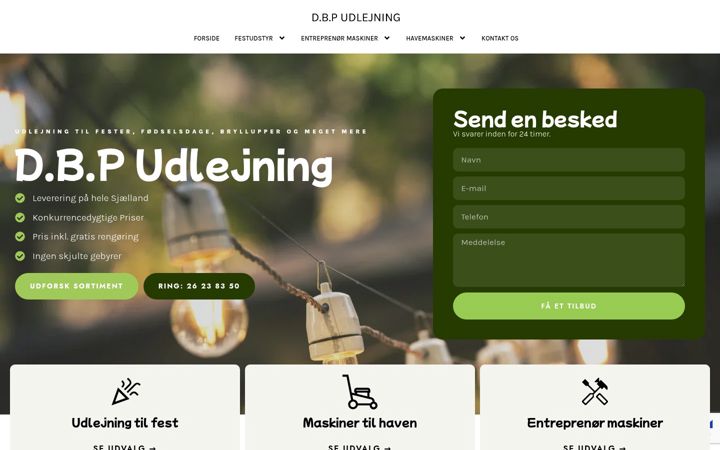 Screenshot of dbpudlejning.dk