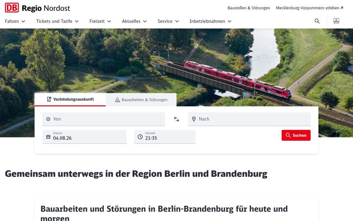 Screenshot of dbregio-berlin-brandenburg.de