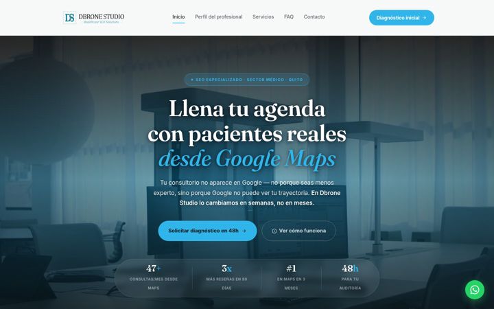 Screenshot of dbronestudio.com