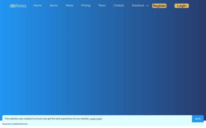 Screenshot of dbrotas.co.uk