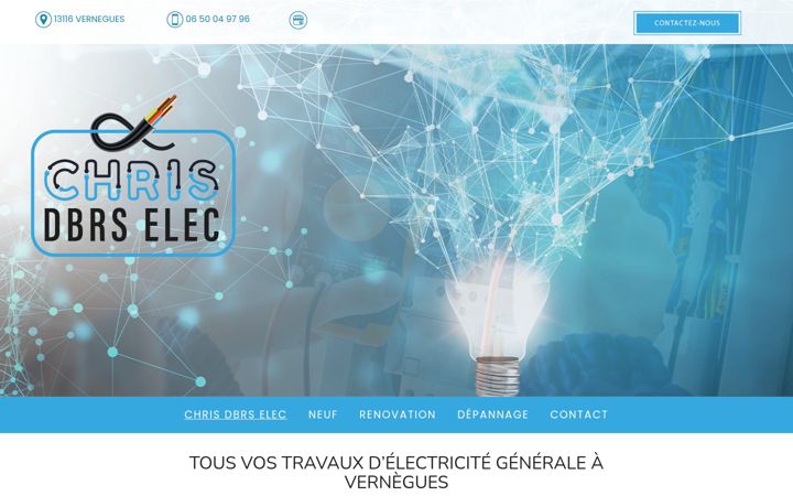 Snímek obrazovky dbrs-electricite.fr
