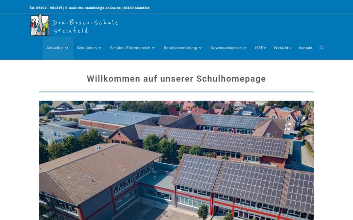 Screenshot of dbs-steinfeld.de