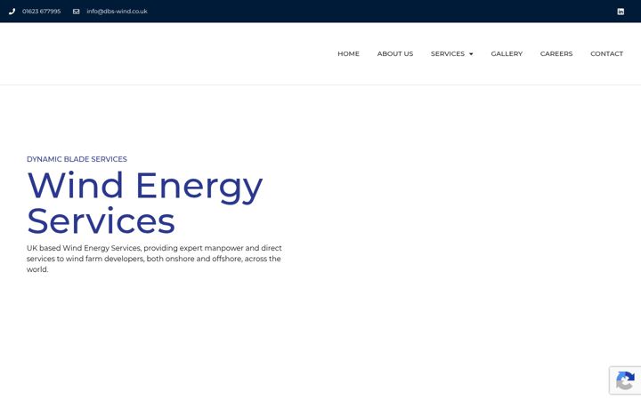 Screenshot of dbs-wind.com