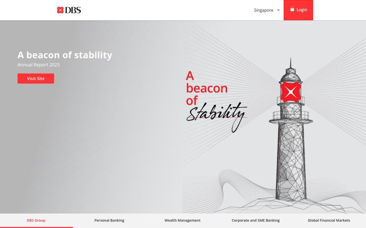 Captură de ecran a dbs.com.sg