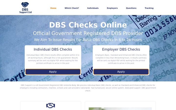 Screenshot of dbschecks.org