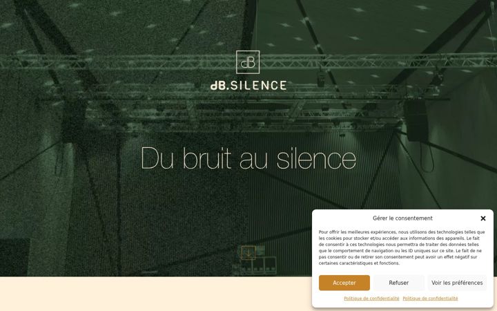 Snímek obrazovky dbsilence.fr