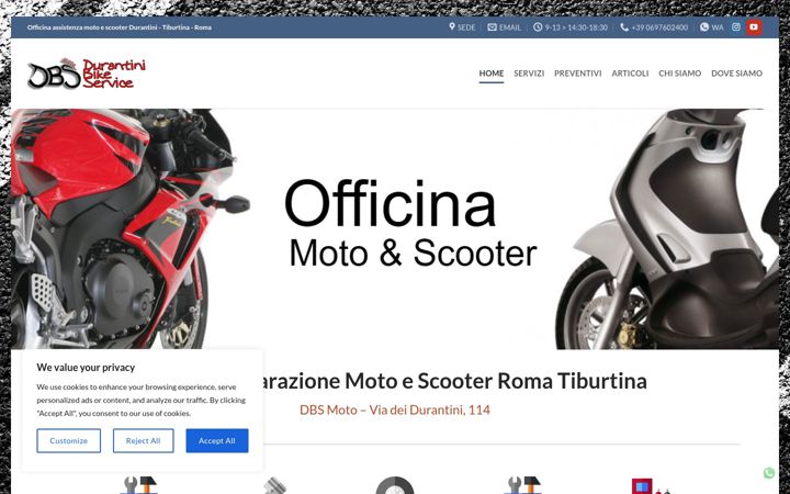 Screenshot of dbsmoto.it