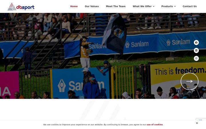 Ekrānuzņēmums no dbsport.co.za