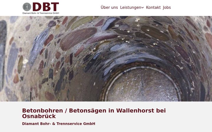 Screenshot of dbt-service.de