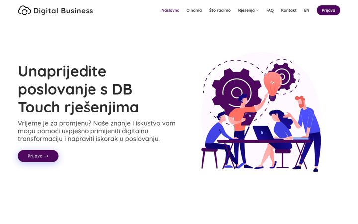 Screenshot of dbtouch.com