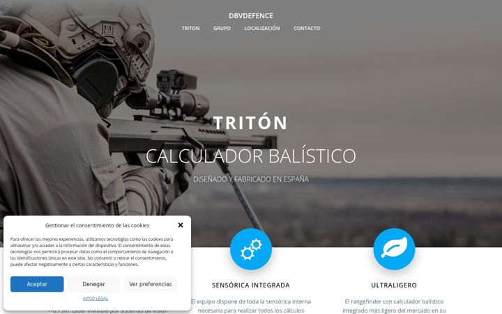 Screenshot of dbvdefence.com