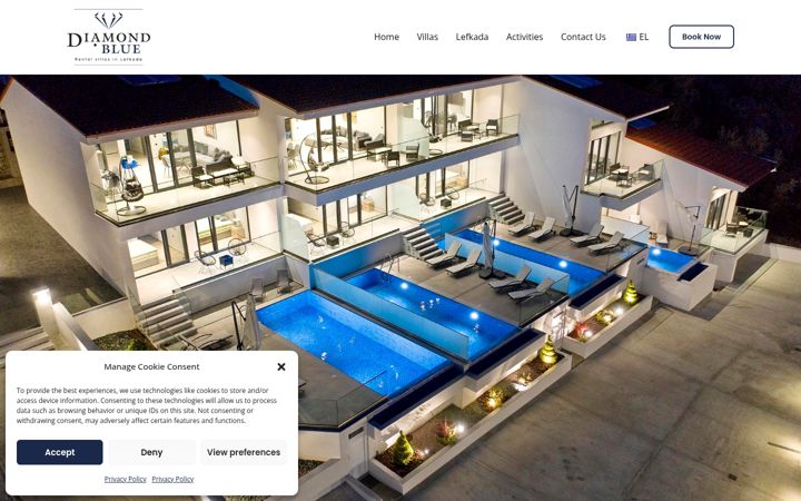 Screenshot of dbvillas.gr