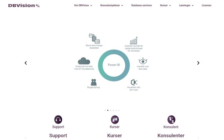Screenshot of dbvision.dk