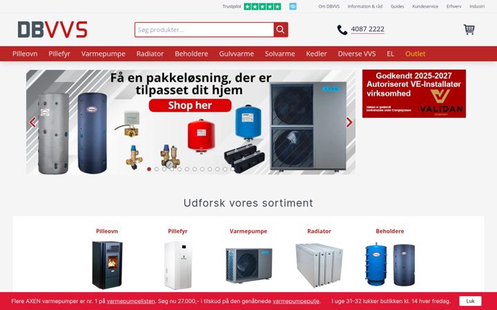 Screenshot of dbvvs.dk