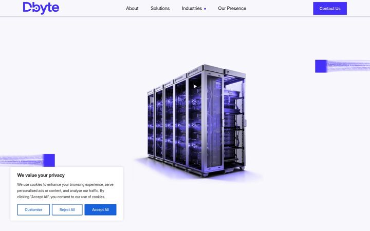 Screenshot of dbytefacility.com