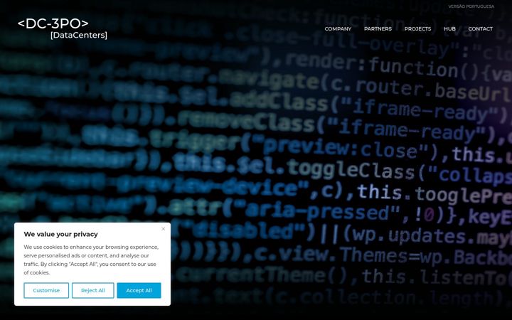Screenshot of dc-3po.com