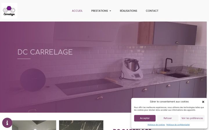 Snímek obrazovky dc-carrelage.fr