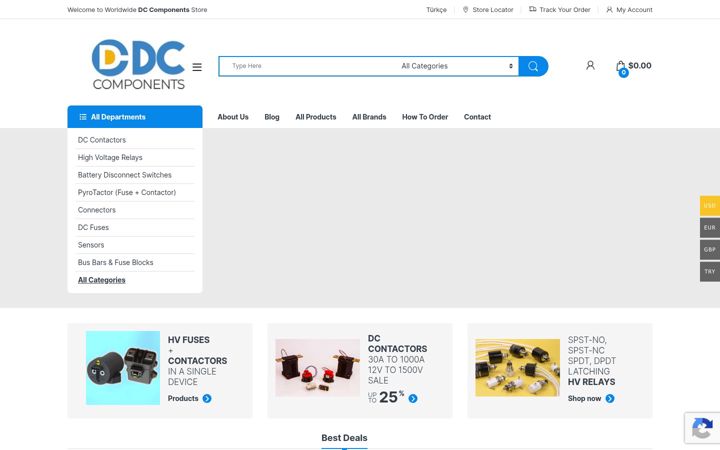 Screenshot of dc-components.com
