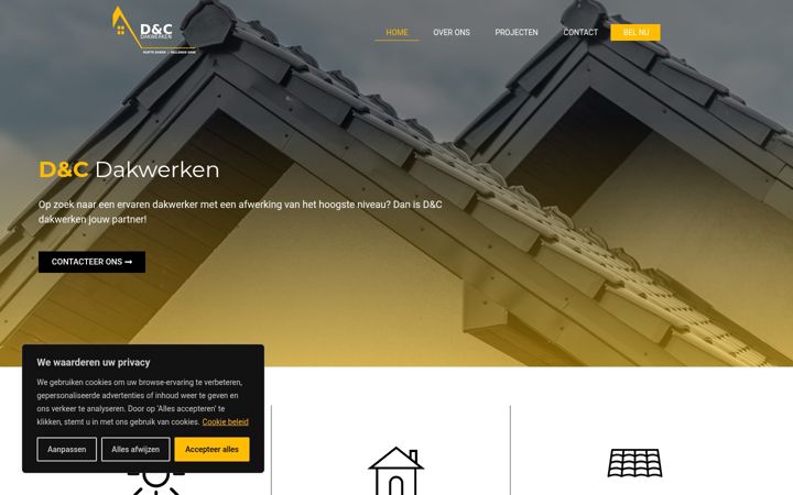 Screenshot of dc-dakwerken.be