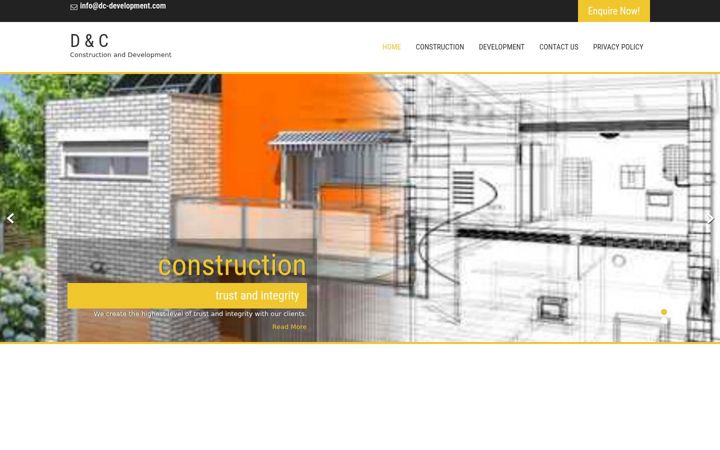 Screenshot of dc-development.com