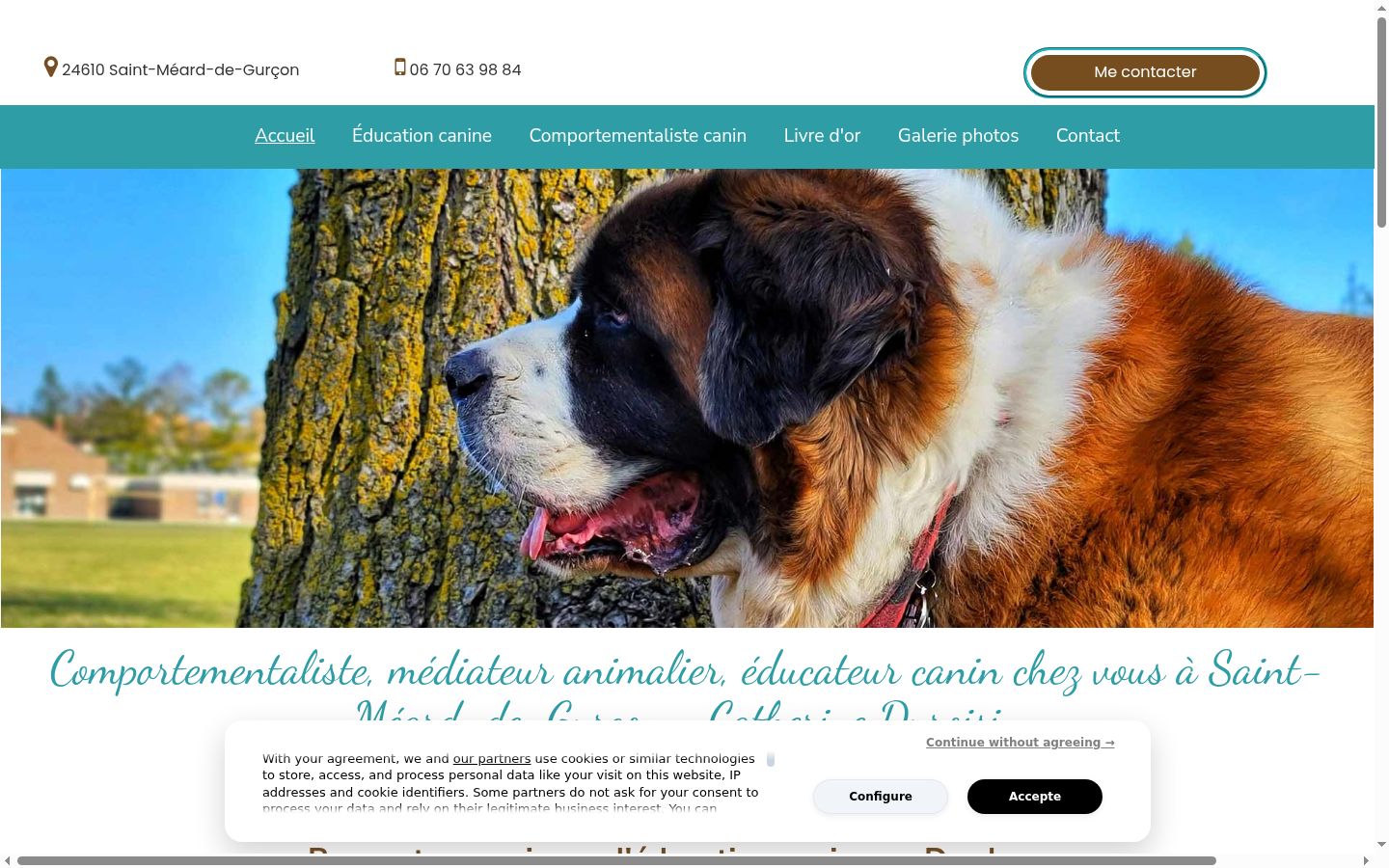 Screenshot tal-banner tal-kunsens muri qabel kwalunkwe interazzjoni